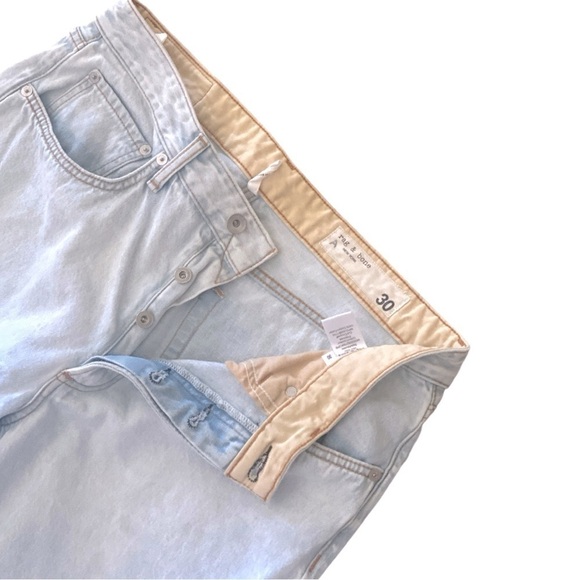 RAG & BONE RISA MID RISE BOYFRIEND JEANS Button Fly Mid-Rise Raw Cuff He… - Picture 6 of 16